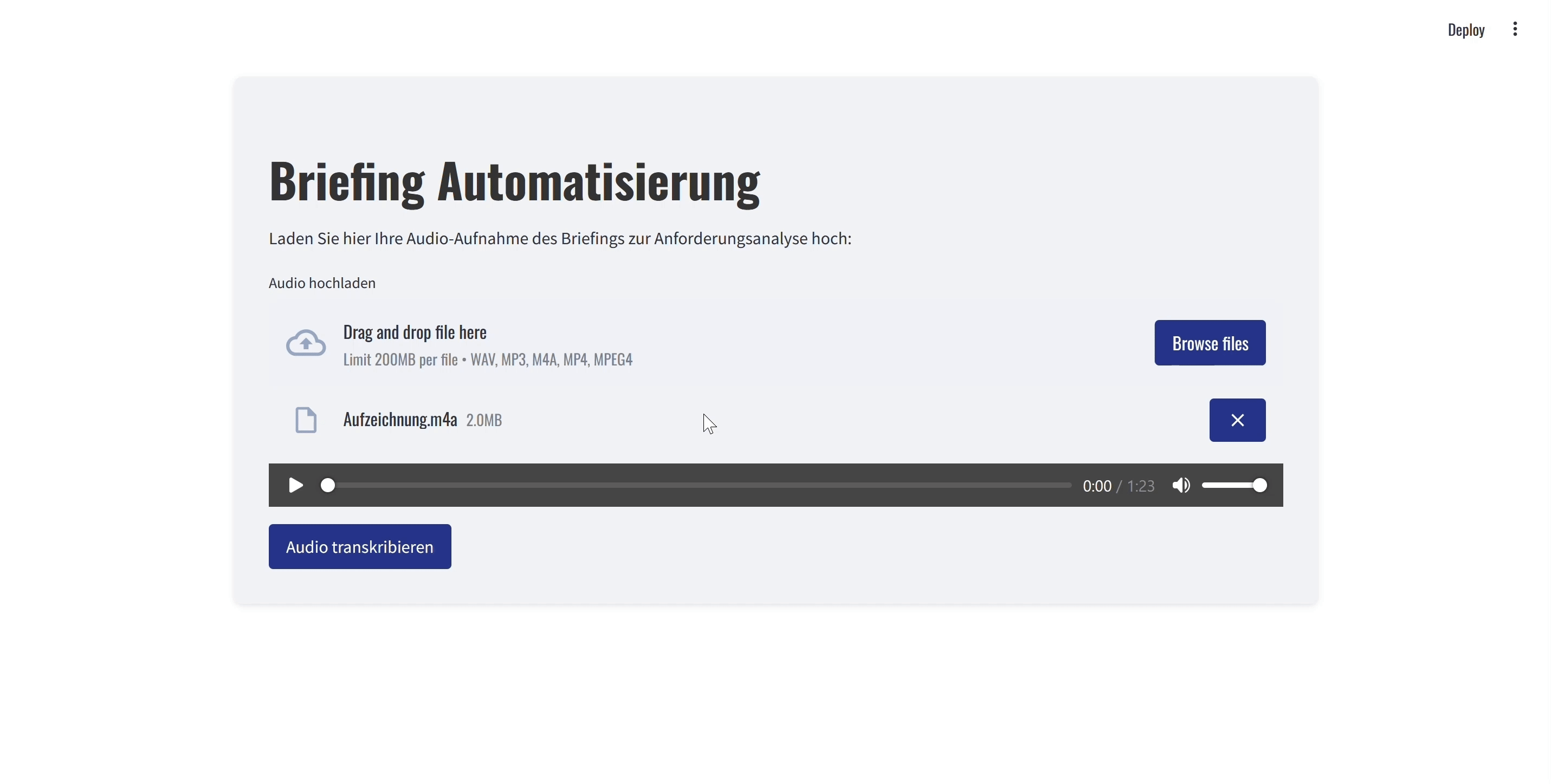 Briefing Automation for Job Analysis